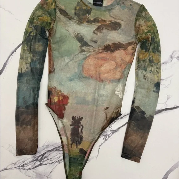 Artistic Long Sleeve Bodysuit - Picture 2 of 5